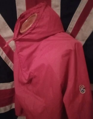 VINTAGE 70s 80s CAMPRI WALLABY RED Cagoule NYLON Anorak Coat Jacket SMOCK Med   • £18.99