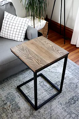 Ash And Steel C-table Handmade Side Table Coffee Table Free Shipping • $549