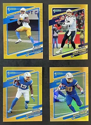 Chargers Lot Of 4 - Allen | Ekeler | Rivers | Williams - 2021 Donruss Gold Holo • $4.49