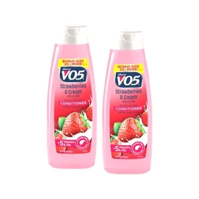 2 Pk Vo5 Moisture Milks Moisturizing Conditioner Strawberries & Cream 12.5Oz Eac • $12.27