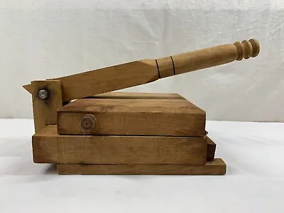 $79.95 • Buy Vintage Primitive Wood Wooden Tortilla Dough Press Pressing Maker