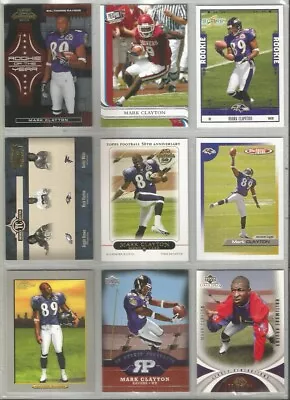 Mark Clayton Baltimore Ravens Oklahoma 9 Card 2005 RC Lot-all Different • $4.50