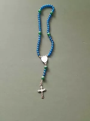 Plastic + Metal Crucifix Rosary #108 • £0.10