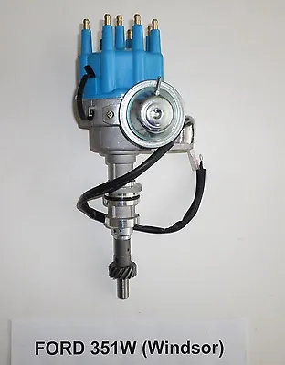 SMALL BLOCK FORD 351W Windsor BLUE Small HEI Distributor-Ready To Run-electronic • $94.87