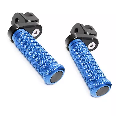 Blue M-Grip Front 1  Extended Foot Pegs For DL 650 XT V-Strom 15 16 17 18 19 20 • $47.31