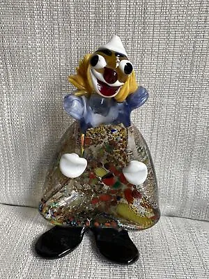 Murano ? Clown Figurine / Ashtray Vintage Glass Handblown • £20