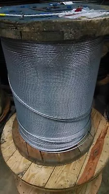 3/8  Galvanized Steel Strand Cable Guy Wire 1x7 EHS (5000 Feet) • $3549