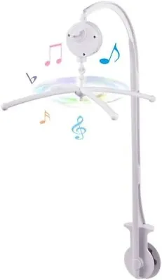 Baby Bed Holder Crib Cot Mobile Arm With Mechanical Music Box • £13.49