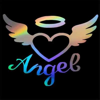 2x Angel Heart Love Fun Stickers Car Window Vinyl Bumper Wall Decal Removable • $4.39