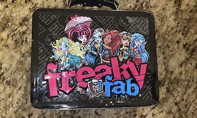 Monster High Freaky Fab Tin Lunch Box 2011 3D New Mattel 7.5”x6” • $19.99