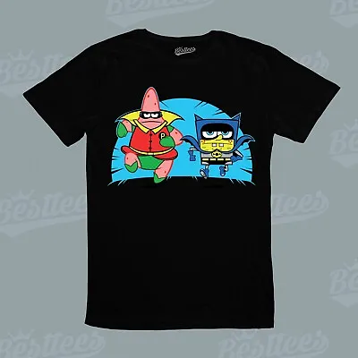 KIDS / MEN / WOMEN Sponge Bob And Patrick Superman Robin Costume Graphic T-Shirt • $35