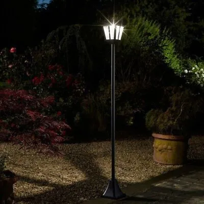 Large Solar Lamp Post Victorian Style Bright 100L LED Garden Light Decor 174cm • £45.99