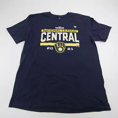 Milwaukee Brewers Fanatics Short Sleeve Shirt Men's Navy Used • $10.50