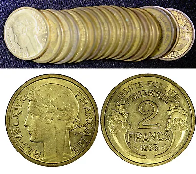 France Aluminum-Bronze 1938 2 Francs KM# 886 RANDOM PICK (1 Coin) (170) • $1.95