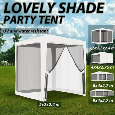 $95.99 • Buy VidaXL Party Tent With 4 Mesh Sidewalls Pavilion Gazebo Multi Colours/Sizes