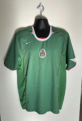 NIKE Seleccion Mexico National Soccer Football Home Jersey Men's Large 2003/04 • $123.40