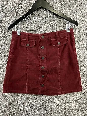 Mossimo Supply Co Skirt Women's Size 6 Rust A-Line Cord Skirt Short Corduroy  • $15.99