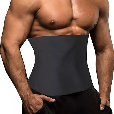 Men Tummy Tuck Belt Body Shaper Seamless Control Slimming Trimmer Waist Cincher • $4.79