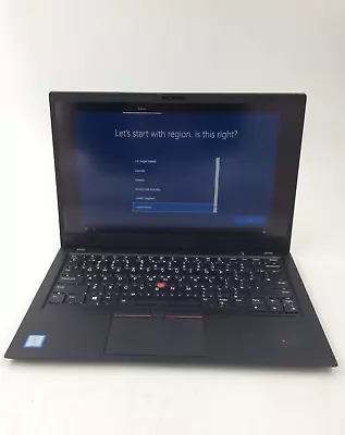 Lenovo ThinkPad X1 Carbon 6th Gen I7-8650U 1.9GHz 16GB Ram 256GB NVMe Touch W10H • $199.99