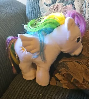 Hasbro Softies My Little Pony STARSHINE Pegasus Plush 1984 Vintage Rainbow White • $20