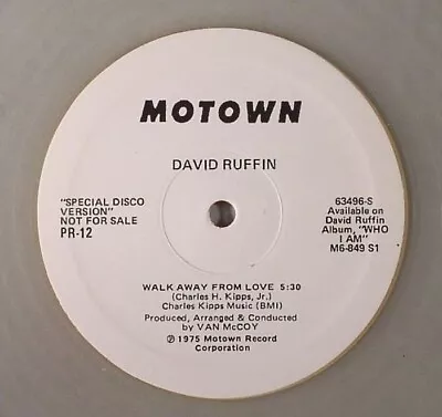 David Ruffin   Walk Away From Love   New 12 Dance Disco Soul Funk Boogie • £15.99