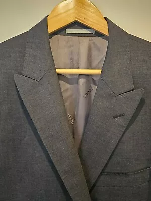 Versace Collection Sport Coat (42R) Peak Lapel Gray Stretch Wool • $60