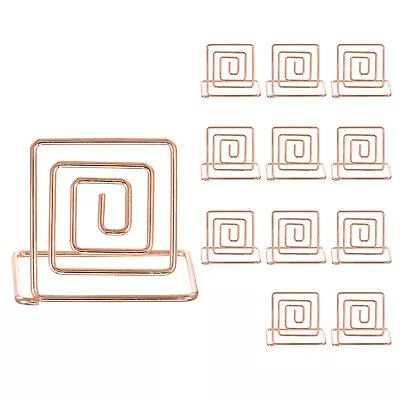 12pcs Table Number Holders 34mm Tall 40mm Base Width Square Rose Gold • £9.02