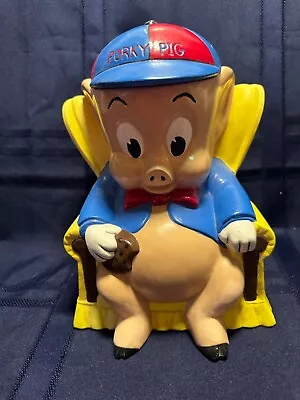 Vintage 1975 Warner Brothers Porky Pig Cookie Jar • $15