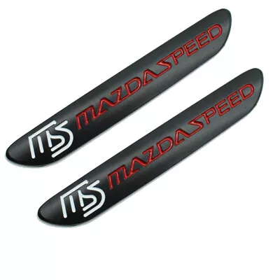 2X Car Body Side Fender Door Badge Emblem Accessories For Mazda Mazdaspeed Black • $12.99