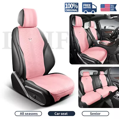 Suede Leather Car Seat Covers 2/5-Seats Full Set/Front Cushion For Maserati Auto • $190.95