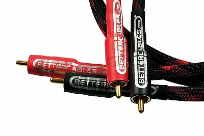 Better Cables Silver Serpent RCA Analog Audio Interconnect Cable Stereo PAIR • $159.95