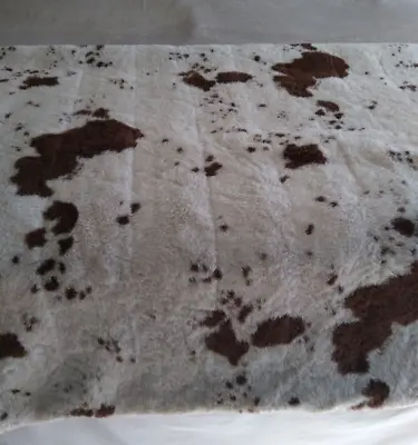 Cow Print Bed End Throw Blanket Runner 61  W X 36  L • £28.91