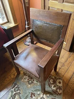 Vintage Wood / Masonic / Mission Chair - Very Good • $87