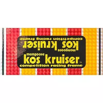 Mongoose - 1980-81 Kos PRISM Down Tube Decal - Old School Bmx • $14.35