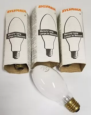 3 Sylvania 250-watt Mercury Vapor Lamp Natural White H37 R/h37kc-250 Dx Nos • $38