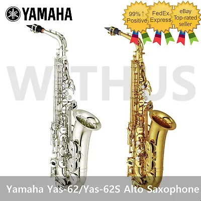 Yamaha YAS-62/YAS-62S 04 Professional Alto Saxophone Plated Gold/Silver Warranty • $2279.52