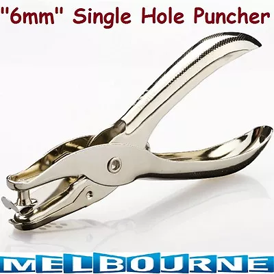 6mm Single Round One Hole Paper Punch Puncher School Office Stationary Strong • $14.36