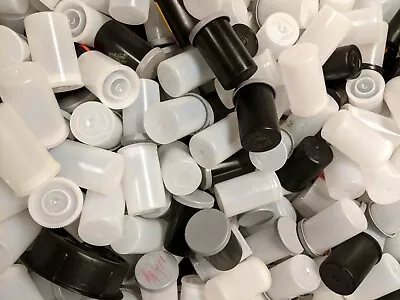 $17.99 • Buy Lot Of 50 Empty Plastic Film Canisters 35mm Film, Mixed White Black Clear 