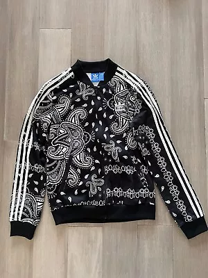 $30 • Buy Pre Owned Womens Paisley 2015 Edition Adidas Jacket Size 8