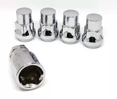 Chrome Tuner Wheel Locks Set 2015-2016 Ford Mustang GT 14x1.5 • $15.99