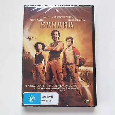 Sahara (DVD 2005) PAL Region 4 (Matthew McConaughey Penelope Cruz Steve Zahn) • $18.95