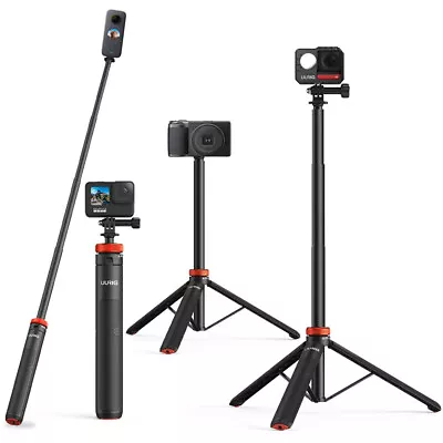 UURig Handheld Tripod Stand Extendable Selfie Stick With 2 In 1 Phone Clip • $32.79