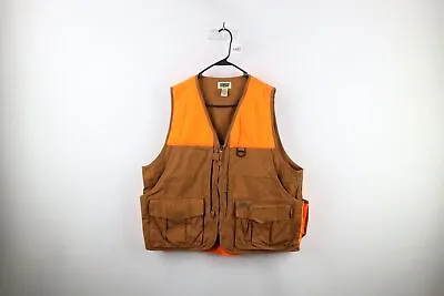 Vintage 90s Streetwear Mens Large Full Zip Hunting Birding Shooting Vest Jacket • $44.95