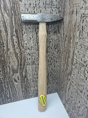 STANLEY  Masonry Hammer Genuine Hickory Wooden Handle Vintage Magnetic • $29.99