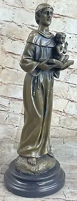Vintage Saint Anthony And Child Jesus Religious Statue French Church Gift Sale • $239.40