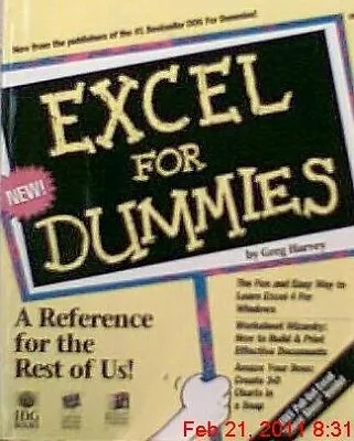 $4.49 • Buy Excel For Dummies  For Dummies  Computers  
