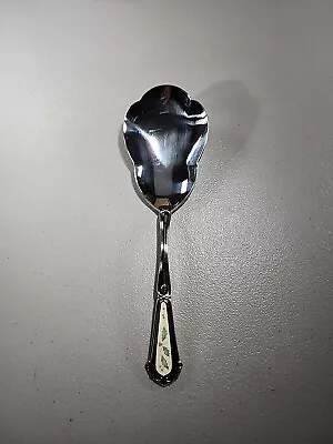 Lenox HOLIDAY Stainless 9 3/4  Casserole Spoon W/Ceramic Holly Berry Insert • $34.99