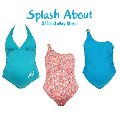£12 • Buy Splash About Maternity Swimming Costume/ Swimsuit Women's Swimwear 10 12 14 16 