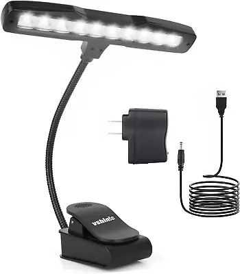 Vshinic Music Stand LightClip On Piano Lights 10 LED Orchestra LightFully Adju • $23.74