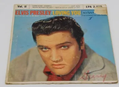 ELVIS PRESLEY 45 Record LOVING YOU  • $9.99